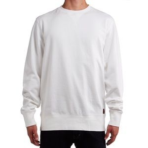 Men’s white crew neck